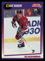 1991 Score Base Set #152 Dave Manson