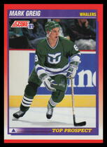 1991 Score Canadian (Bilingual) #273 Mark Greig