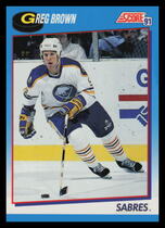1991 Score Canadian (Bilingual) #518 Greg Brown