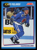 1991 Score Canadian (Bilingual) #579 Greg Paslawski