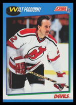 1991 Score Canadian (English) #400 Walt Poddubny