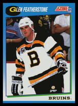 1991 Score Canadian (English) #587 Glen Featherstone