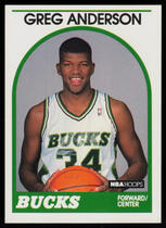 1989 NBA Hoops Hoops #342 Greg Anderson