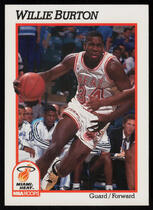 1991 NBA Hoops Base Set #107 Willie Burton