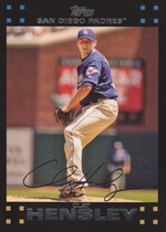 2007 Topps Base Set Series 1 #218 Clay Hensley