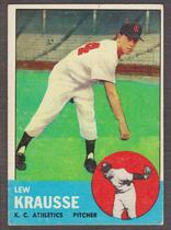 1963 Topps Base Set #104 Lew Krausse