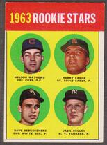 1963 Topps Base Set #54 1963 Rookie Stars