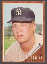 1962 Topps Base Set #159 Hal Reniff