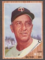 1962 Topps Base Set #482 Sam Mele