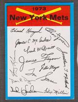 1973 Topps Blue Team Checklist #16 New York Mets