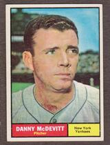 1961 Topps Base Set #349 Danny McDevitt