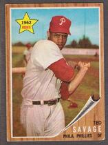 1962 Topps Base Set #104 Ted Savage
