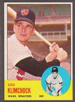 1963 Topps Base Set #542 Lou Klimchock