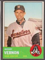 1963 Topps Base Set #402 Mickey Vernon