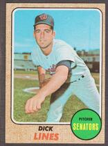 1968 Topps Base Set #291 Dick Lines