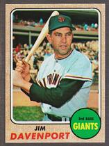 1968 Topps Base Set #525 Jim Davenport