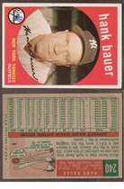 1959 Topps Base Set #240 Hank Bauer