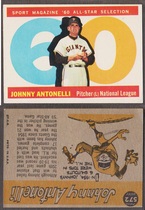 1960 Topps Base Set #572 Johnny Antonelli