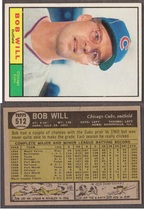 1961 Topps Base Set #512 Bob Will