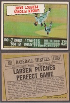 1961 Topps Base Set #402 Larsens Perfct Game
