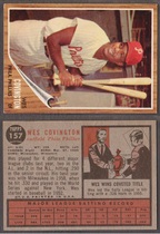 1962 Topps Green Tint #157 Wes Covington