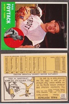 1963 Topps Base Set #327 Paul Foytack