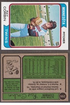 1974 Topps Base Set #296 Ray Corbin