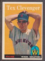 1958 Topps Base Set #31 Tex Clevenger