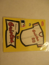 1985 Fleer Team Stickers #NNO Orioles (Jersey)