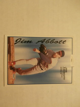 1993 Kraft Base Set #1 Jim Abbott