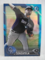2016 Bowman Chrome Draft Blue Refractor #BDC-124 Antonio Senzatela