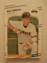 1988 Fleer Glossy #101 Matt Williams