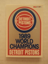 1989 NBA Hoops Hoops #353 Pistons Team