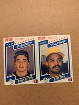 1987 M & Ms Star Lineup Panels #1-2 Tony Pena|Wally Joyner