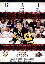 2017 Upper Deck Tim Hortons Game Day Action #GDA-1 Sidney Crosby