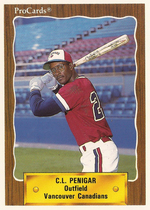 1990 ProCards Vancouver Canadians #502 C.L. Penigar