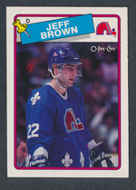 1988 O-Pee-Chee OPC Base Set #201 Jeff Brown