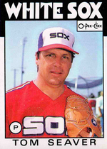 1986 O-Pee-Chee OPC Base Set #390 Tom Seaver