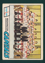 1977 O-Pee-Chee OPC Base Set #88 Capitals Team