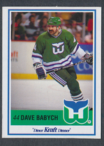 1990 Kraft Base Set #1 Dave Babych