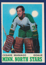 1970 O-Pee-Chee OPC Base Set #173 Cesare Maniago