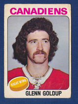 1975 O-Pee-Chee OPC NHL #391 Glenn Goldup
