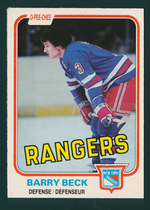 1981 O-Pee-Chee OPC Base Set #220 Barry Beck