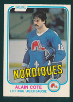 1981 O-Pee-Chee OPC Base Set #272 Alain Cote