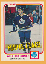 1981 O-Pee-Chee OPC Base Set #314 Laurie Boschman