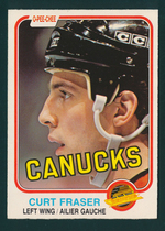 1981 O-Pee-Chee OPC Base Set #334 Curt Fraser