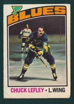 1976 O-Pee-Chee OPC NHL #63 Chuck Lefley