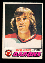 1977 O-Pee-Chee OPC Base Set #176 Wayne Merrick
