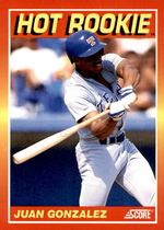 1991 Score Hot Rookies #9 Juan Gonzalez