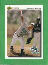 1992 Upper Deck Base Set #701 Clemente Nunez